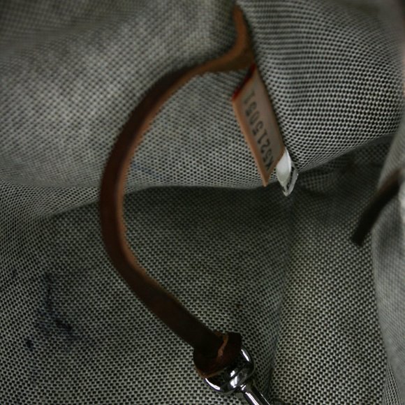 Dooney & Bourke Cloth Logo Brown Leather Buckle 2-Pocket Handbag Purse - Picture 8 of 12